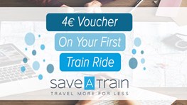  4 € de réduction sur le premier trajet en train 